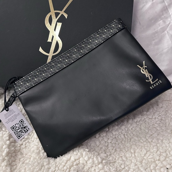 Yves Saint Laurent Beaute Flat Cosmetic Pouch - Picture 8 of 9